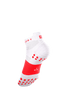 Compressport - Pro Racing Socks v4.0 Run Low - Ironman 2026 - L1 - Unisex - White/Neon Red