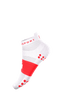 Compressport - Pro Racing Socks v4.0 Run Low - Ironman 2026 - L1 - Unisex - White/Neon Red