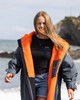 Dryrobe - Advance Kids 5-9 Long Sleeve Changing Robe - Dark Grey / Orange