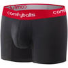 Comfyballs - Cotton Long Boxer - Men's - Black Red