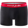 Comfyballs - Cotton Long Boxer - Men's - Black Red