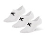 2XU - Unisex Invisible Socks 3 Pack - White/Black