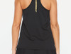 2XU - Women's GHST Singlet - Black/Gold Reflective