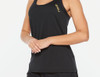 2XU - Women's GHST Singlet - Black/Gold Reflective