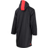 Zone3 - Unisex Polar Fleece Parka Robe Jacket - Black/Grey