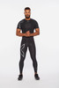 2XU - Men's Core Compression Short-Sleeved Top - Black/Silver - 2024