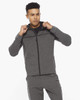 2XU - Commute Men's Full Zip Hoodie - Charcoal Marle/Black