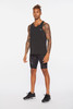 2XU - Light Speed Men's Tech Singlet - Black/Black Reflective