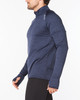 2XU - Ignition Men's 1/4-Zip Jacket - Midnight/Silver Reflective