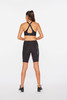 2XU - Aero Vent Women's Mid-Rise Compression Shorts - Black/Silver Reflective