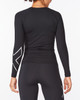 2XU - Women's Core Compression Long-Sleeve Top - Black/Silver - 2024