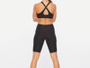 2XU - Light Speed Mid-Rise Women's Compression Shorts - Black/Gold Reflective - 2024