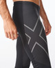 2XU - Ignition Shield Compression Tights - Men's - Black/Black Reflective - 2024