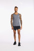 2XU - Light Speed Singlet - Men's - Turbulence/Silver Reflective