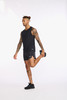 2XU - Aero Tank - Men's - Black/Silver Reflective - 2024