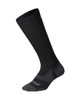 2XU - Vectr L.Cush Full Length Socks - Unisex - Black/Titanium - 2024