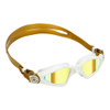 Aquasphere - Kayenne Compact Goggles - White/Gold Mirror Gold Lens