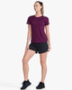 2XU - Aero Tee - Women's - Beet/Silver Reflective