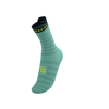 Compressport - Pro Racing Socks v4.0 Ultralight Run High - Eggshell Blue/Dress Blues/Green Sheen - 2024