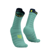 Compressport - Pro Racing Socks v4.0 Ultralight Run High - Eggshell Blue/Dress Blues/Green Sheen - 2024