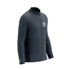 Compressport - Seamless Zip Sweatshirt - Men's - Mood Indigo Melange - 2024