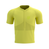 Compressport - Trail Half-Zip Fitted Short Sleeve Top - Men's - Green Sheen/Safety Yellow - 2024