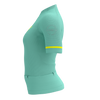 Compressport - Trail Postural Short Sleeve Top - Women's - Eggshell Blue/Safety Yellow - 2024