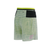 Compressport - Trail Racing 2-In-1 Short - Men's - Sugar Swizzle/Ice Flow/Safety Yellow - 2024