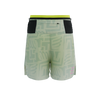 Compressport - Trail Racing 2-In-1 Short - Men's - Sugar Swizzle/Ice Flow/Safety Yellow