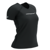 Compressport - Training Short Sleeve Logo Tshirt - Women's - Black - 2024