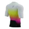 Compressport - Tri Postural Aero Short Sleeve Top - Men's - White/Safety Yellow/Neon Pink - 2024