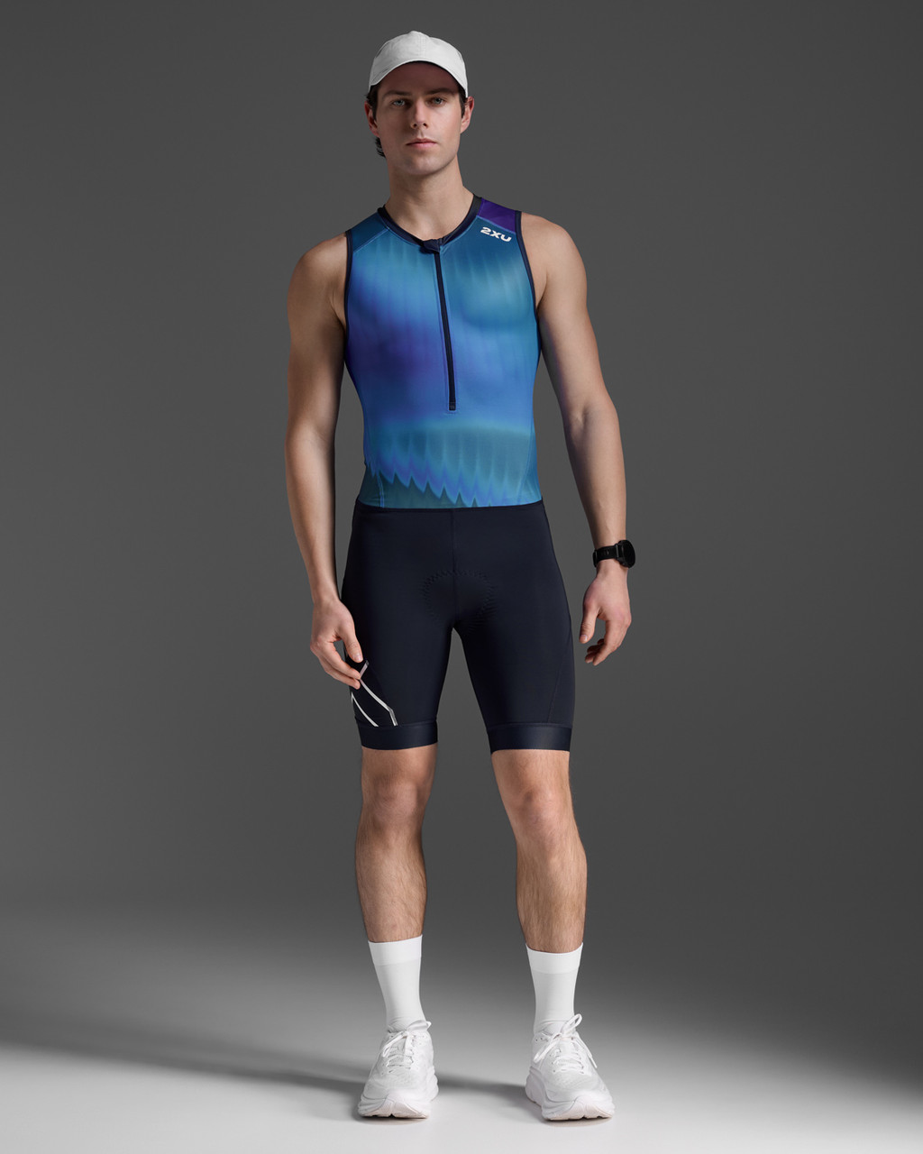 2XU Core Trisuit - Azure Blue/Midnight - MyTriathlon