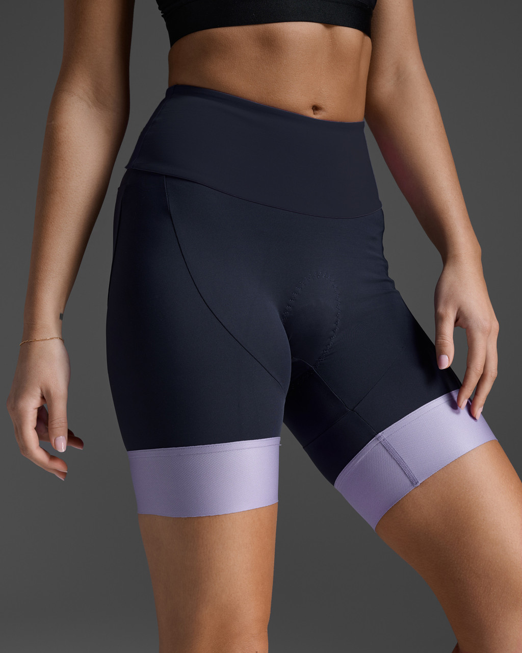2XU Aero Triathlon Inch Shorts Midnight/Grape Fizz MyTriathlon