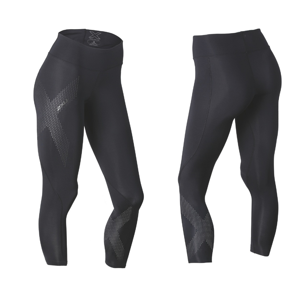 2XU Motion Texture Mid-Rise Compression Tights - MyTriathlon