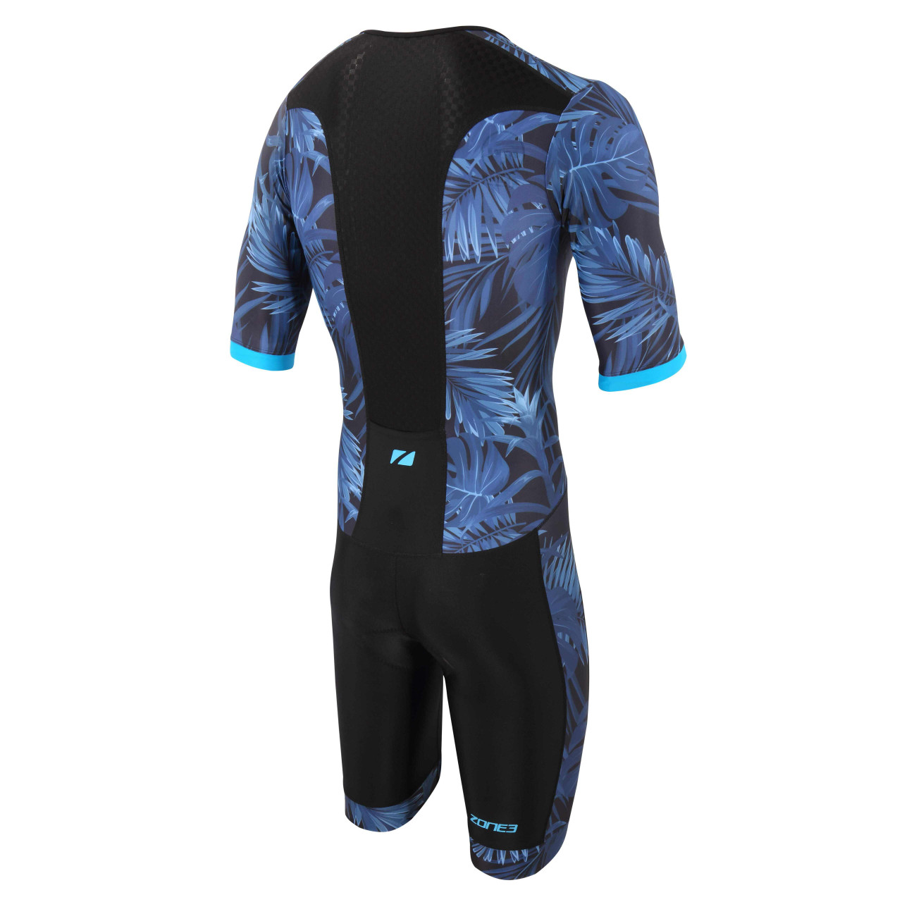 Zone3 Activate+ Tropical Palm Short Sleeve Full Zip Trisuit
