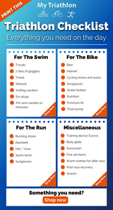 A Triathlon Checklist - Everything You Need For The Big Day!