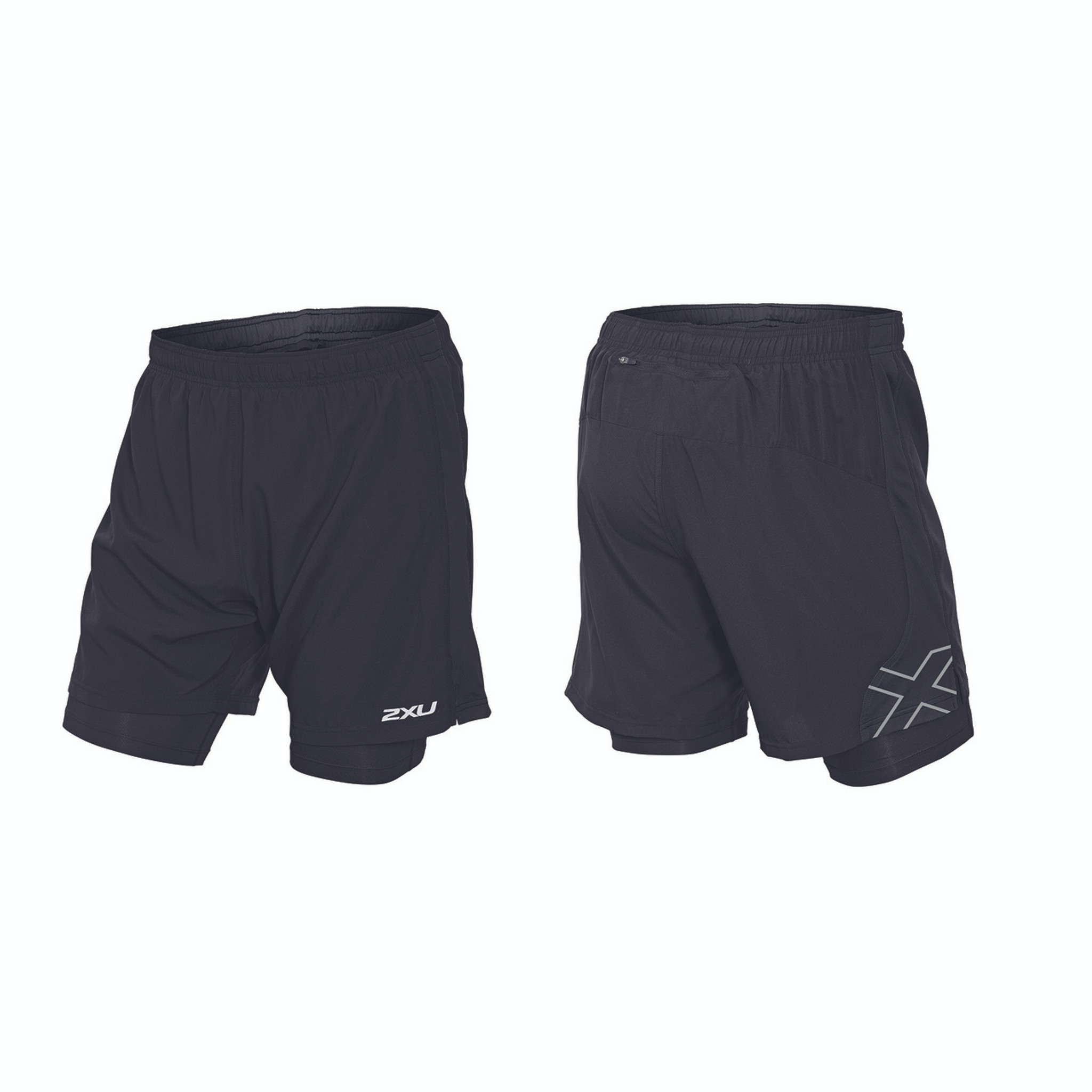 2 in 1 shorts with compression mens