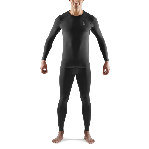 Skins - SERIES-3 Sleepwear Long Sleeve Top - Men's - Black