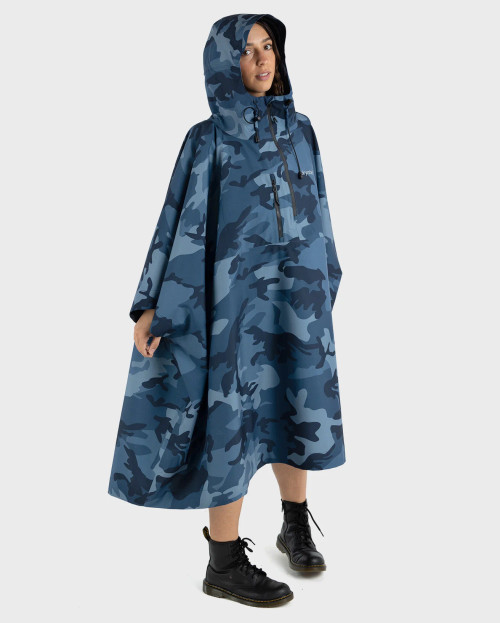 Dryrobe - Waterproof Poncho - Blue Camo
