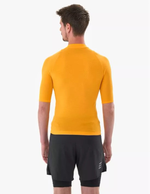 Compressport - Trail Racing Postural Short Sleeve Top - Men's - Saffron Compressport - Trail Racing Postural Short Sleeve Top - Men's - Saffron