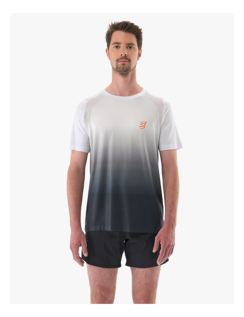 Compressport - Performance Short Sleeve Tshirt - Men's - Sugar/Black