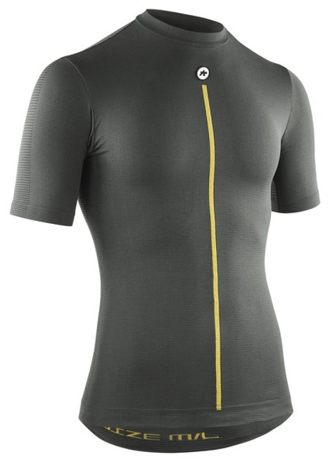 Assos - 2/3 Short Sleeve Skin Layer P1 - Men's - Anthracite Grey - 2025 Assos - 2/3 Short Sleeve Skin Layer P1 - Men's - Anthracite Grey - 2025