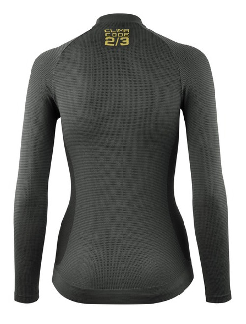 Assos - 2/3 Long Sleeve Skin Layer P1 - Women's - Anthracite Grey - 2025 Assos - 2/3 Long Sleeve Skin Layer P1 - Women's - Anthracite Grey - 2025
