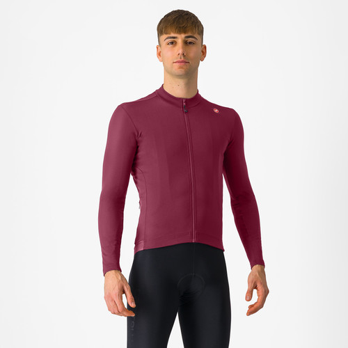 Castelli - Espresso Thermal Jersey - Men's - DeepBordeaux