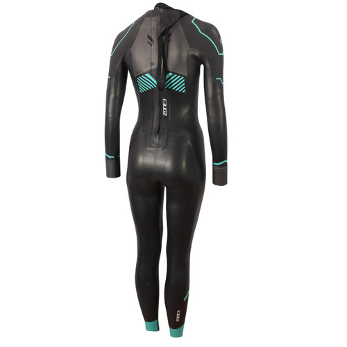 ZONE3 - Women's Advance Wetsuit - Black/Turquoise/Gunmetal - Ex-Rental 2 Hire