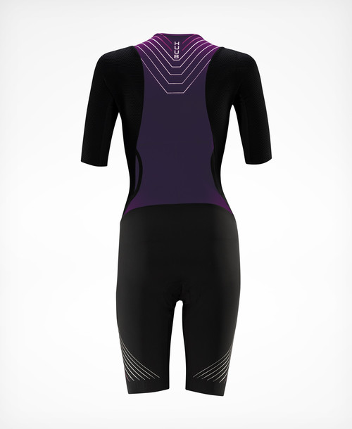 HUUB - Pinnacle Trisuit - Women's - Black/Grape - 2025 HUUB - Pinnacle Trisuit - Women's - Black/Grape - 2025