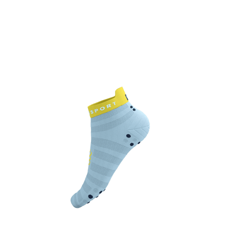 Compressport - Pro Racing Socks V4.0 Ultralight Run Low - Cashmere Blue/Maize - 2025 Compressport - Pro Racing Socks V4.0 Ultralight Run Low - Cashmere Blue/Maize - 2025