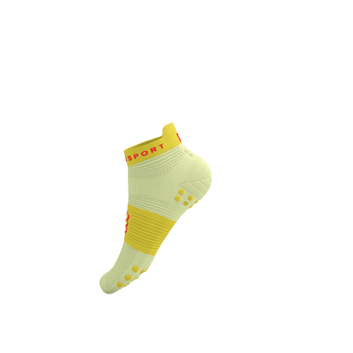 Compressport - Pro Racing Socks V4.0 Run Low - Elf Yellow/Fluo Red - 2025 Compressport - Pro Racing Socks V4.0 Run Low - Elf Yellow/Fluo Red - 2025