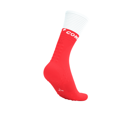 Compressport - Mid Compression Socks V2.0 - Fluo Red/White - 2025 Compressport - Mid Compression Socks V2.0 - Fluo Red/White - 2025