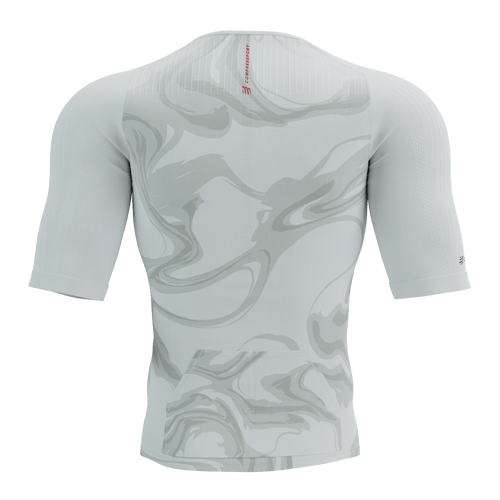 Compressport - Triathlon Postural Aero Short Sleeve Top - Men's - White Print - 2025 Compressport - Triathlon Postural Aero Short Sleeve Top - Men's - White Print - 2025